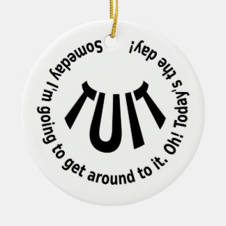 Round TUIT Ceramic Ornament