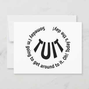 Round TUIT Postcard