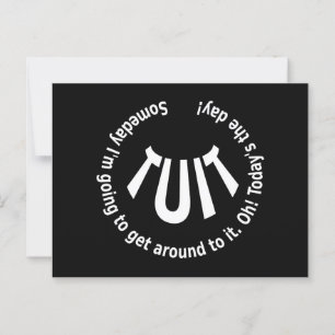 Round TUIT Postcard