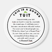 ROUND TUIT stick on