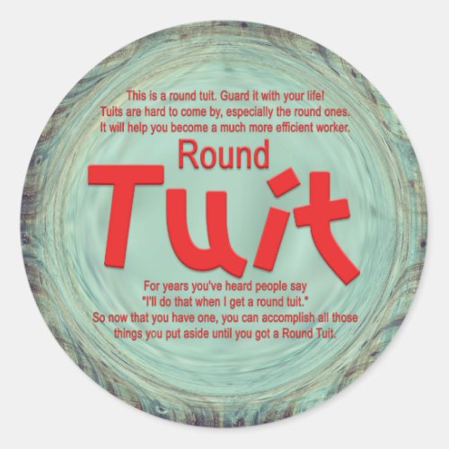 Round Tuit Sticker
