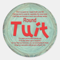Round Tuit Sticker