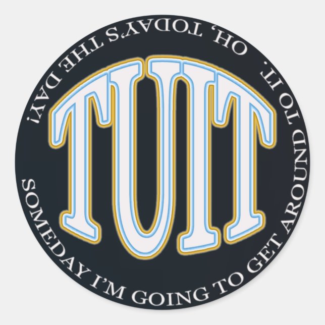 Round Tuit Stickers (Front)