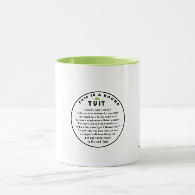 ROUND TUIT Two-tone Mug (Center)