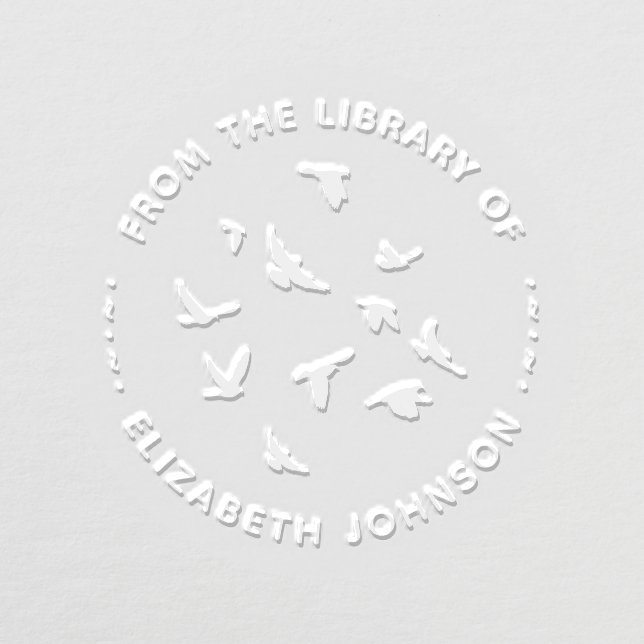 Round Typography Birds From The Library Of Embosser (Design)