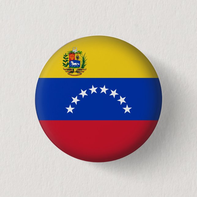 Round Venezuela Pinback Button (Front)