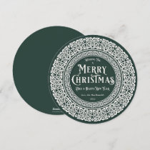 Round Vintage Green + Off White Celtic