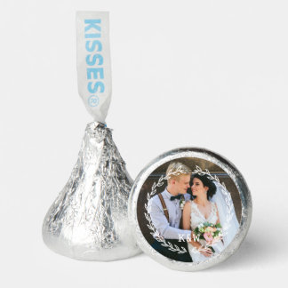 Round Vintage PhotoFrame Monogrammed Hershey®'s Kisses®