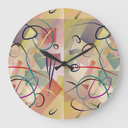Round Wall Clock Original Abstract Design