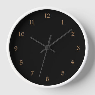 round wall clock template