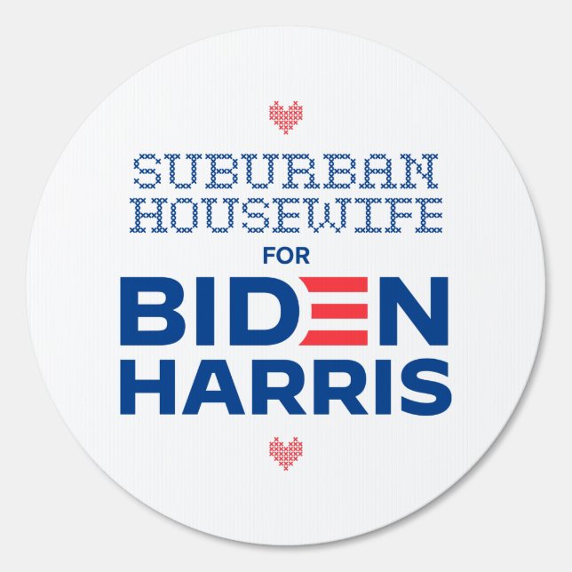 Round yard sign with stake (Front)