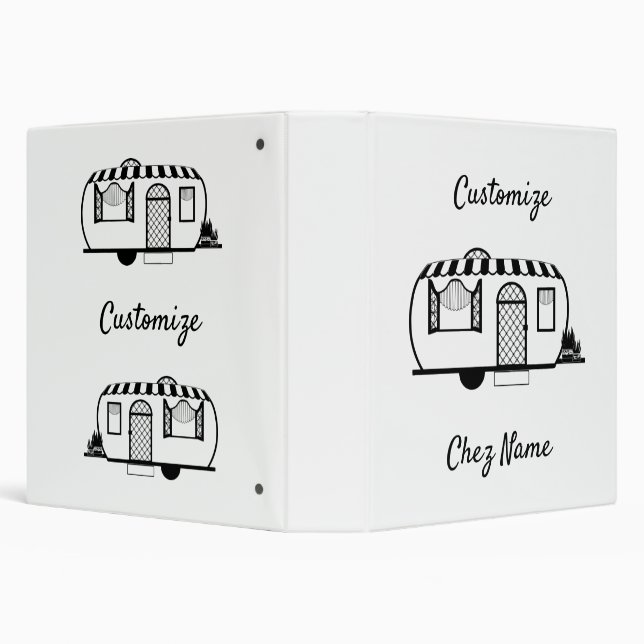 Rounded Caravan Trailer Thunder_Cove 3 Ring Binder (Background)