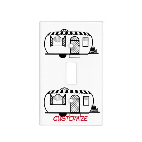 Rounded Caravan Trailer Thunder_Cove Light Switch Cover