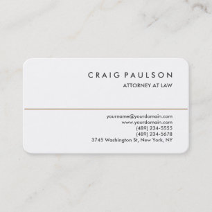 Rounded Corner Consultant Attorney Business Card