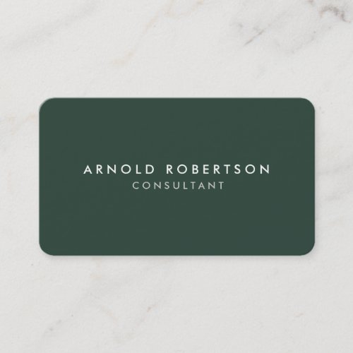 Rounded Corner Different Colors Two Sided Modern Business Card