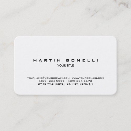 Rounded Corner Modern Professional Business Card