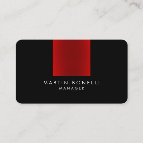 Rounded Corner Professional Plain Business Card