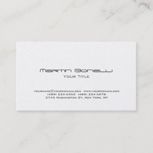Rounded Corner Simple Trendy Business Card