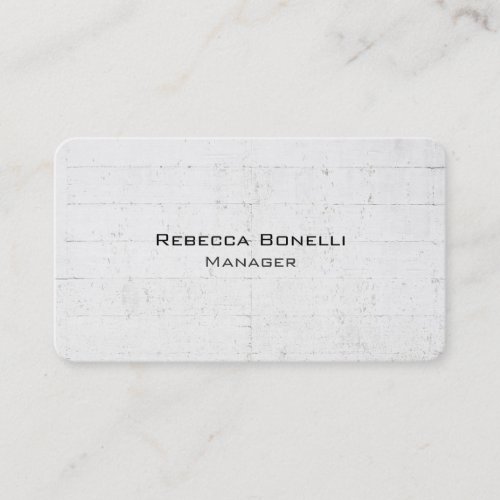 Rounded Corner Wall Brick Unique Modern Minimalist Business Card