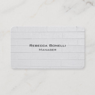 Rounded Corner Wall Brick Unique Modern Minimalist Business Card