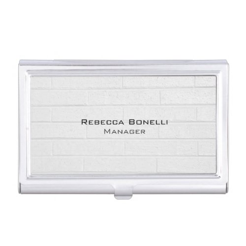 Rounded Corner Wall Brick Unique Modern Minimalist Business Card Case