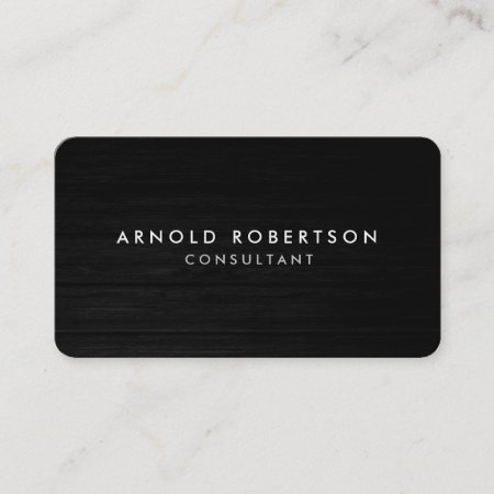 Rounded Corner Wood Professional Business Card