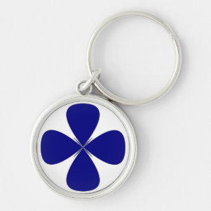 ROUNDED CROSS KEYCHAIN