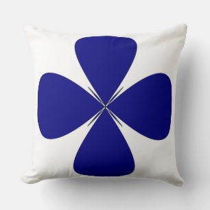 ROUNDED CROSS THROW PILLOW