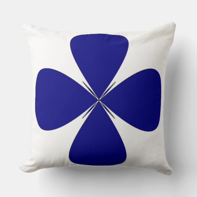 ROUNDED CROSS THROW PILLOW (Front)