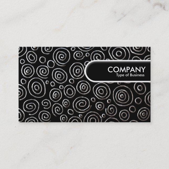 Rounded Edge Tag - Abstract 181112 - Exotic Metal (Front)