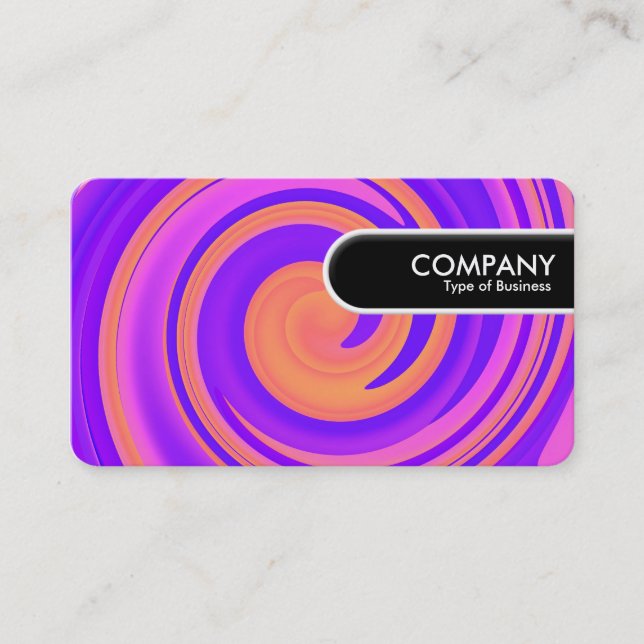 Rounded Edge Tag - Abstract Swirl 250816 - 01c (Front)