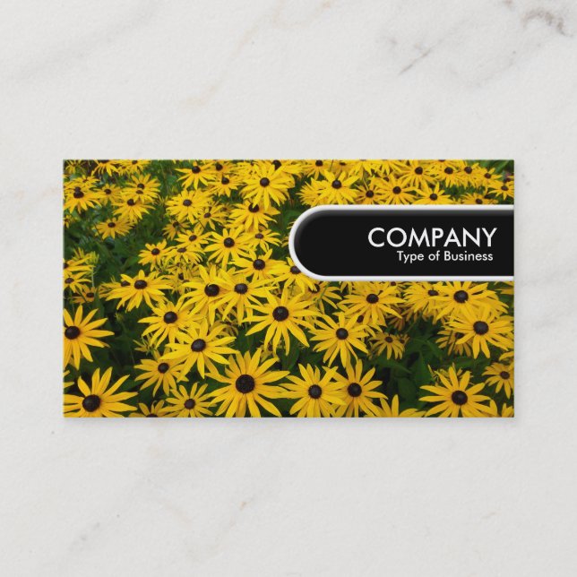 Rounded Edge Tag - Black-eyed Susans (Front)