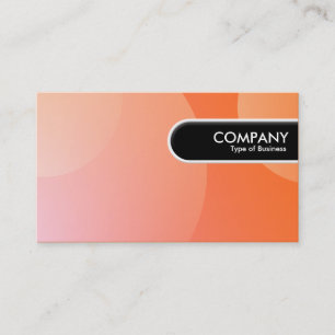 Rounded Edge Tag - Bubble Cloud Orange
