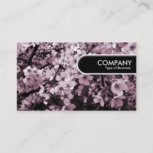 Customizable Rounded Edge Tag - Cherry Blossom Business Cards
