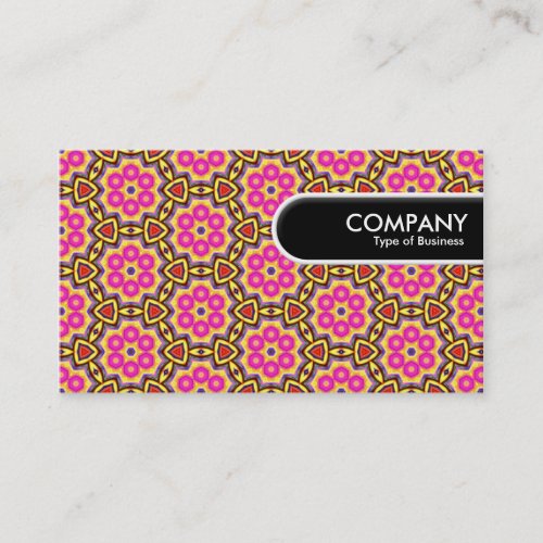 Rounded Edge Tag - Colorful Geometric 02 Business Cards