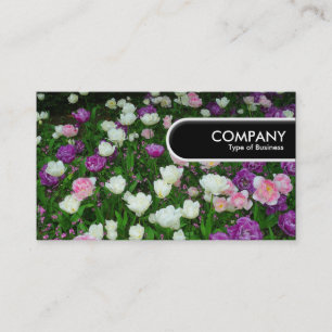 Rounded Edge Tag - Colorful Tulips