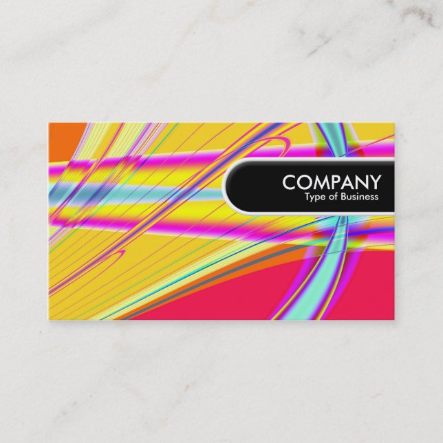 Rounded Edge Tag - Fractal Abstract 061012e (Front)