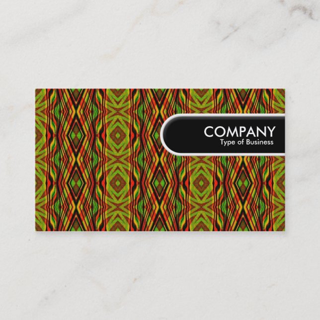 Rounded Edge Tag - Geometric Pattern (Front)