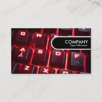 Rounded Edge Tag - Glowing Keyboard by artberry at Zazzle