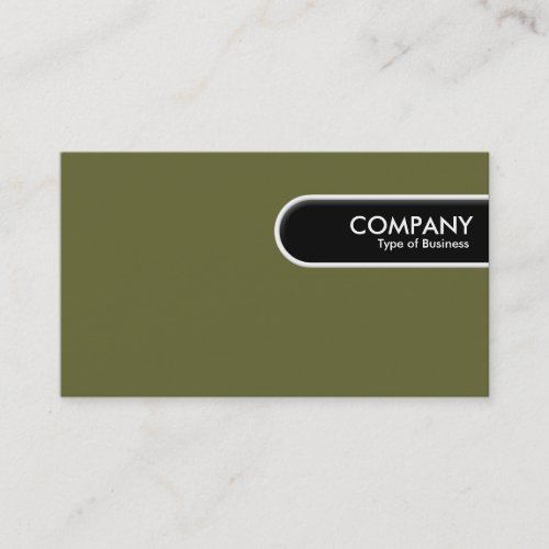 Rounded Edge Tag _ Green Brown 666633