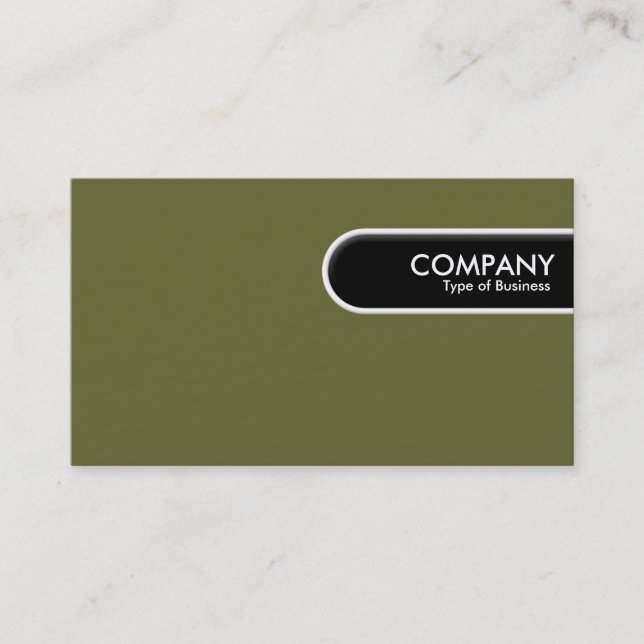 Rounded Edge Tag - Green Brown (666633) (Front)
