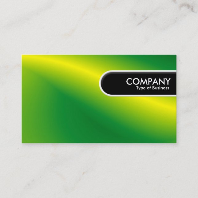 Rounded Edge Tag - Green Wave (Front)