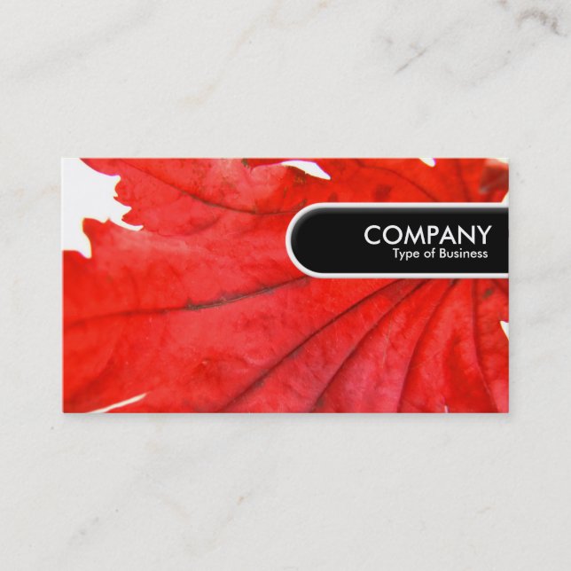Rounded Edge Tag - Japanese Maple Leaf (Front)