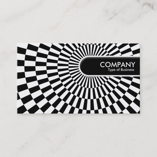 Rounded Edge Tag - Op Art 01 (Front)