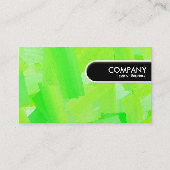 Rounded Edge Tag - Painted Green (Front)