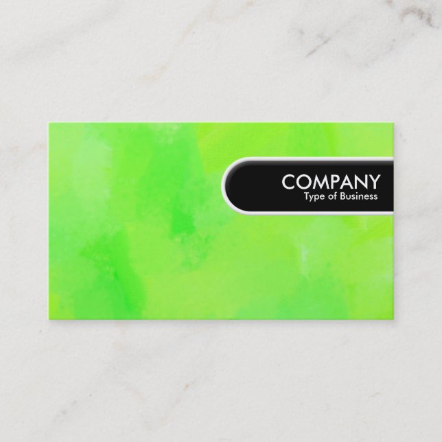 Rounded Edge Tag - Painted Green II (Front)