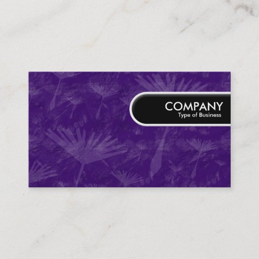 Customizable Rounded Edge Tag - Purple Earth Business Card Template