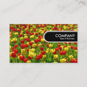 Rounded Edge Tag - Sea of Tulips