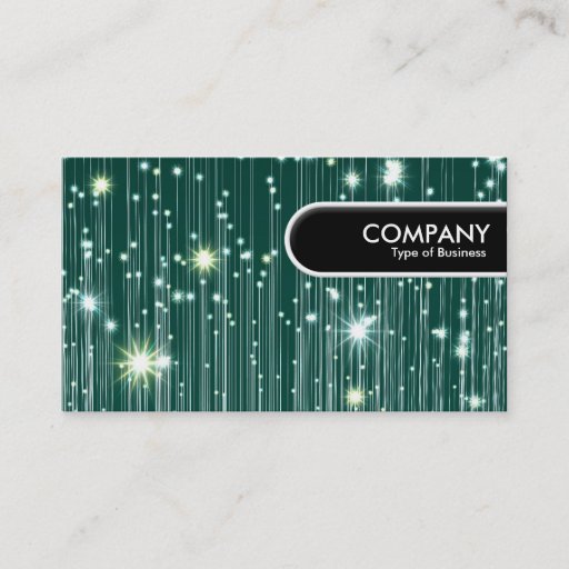 Customizable Rounded Edge Tag - Star Matrix Business Card Template