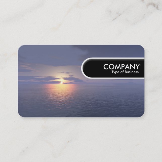 Rounded Edge Tag - Sunrise/Sunset (Front)